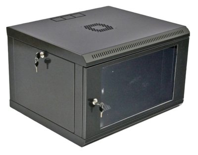 6U Шкаф 19" , 600x500x373мм (Ш*Г*В), эконом, акриловое стекло, черный 26490 фото